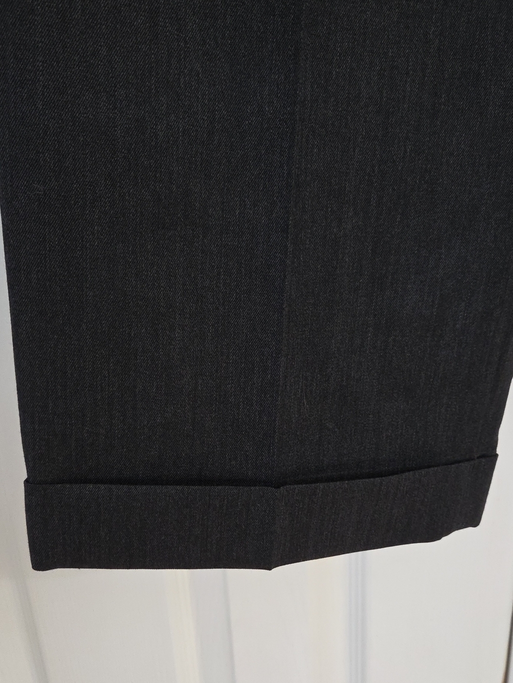 MEN'S BROOKS BROTHERS CHARCOAL GRAY WOOL DRESS PANTS 30X32 - Picture 4 of 7